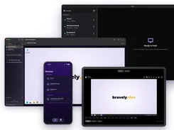 Scry remote desktop interfaces displayed on desktop, phone, and tablet.