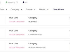 Manage and track all compliance requirements and action items to ensure audit readiness.