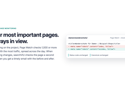 Page Watch: your most important pages, always in view, with before and after.