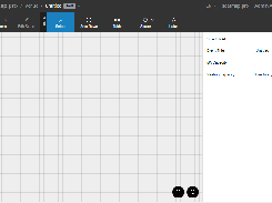 Empty Seatmap Pro seat-map editor with grid canvas, toolbar tools, and seat-map settings panel.
