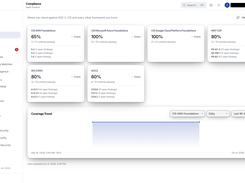 Scoring against CIS, NIST CSF, ISO 27001 and SOC 2, control by control