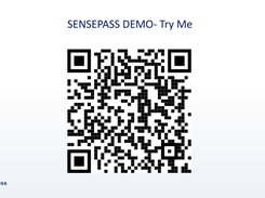 Demo - scan to try SensePass
