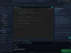 Edit code remotely with integrated AI assistance and terminal access