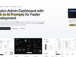 Shadcn Admin Dashboard with Built-in AI Prompts for Faster Development