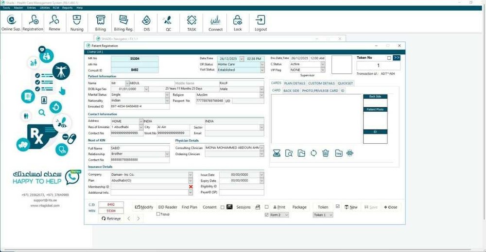 Shade EMR Dashboard for Electronic Medical Records and Patient Management
