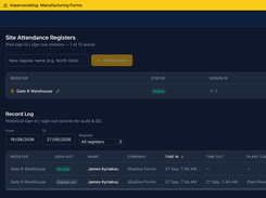 Search and manage completed forms and compliance records from one central Vault