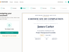 AI-Built Certificate from Spreadsheet Data