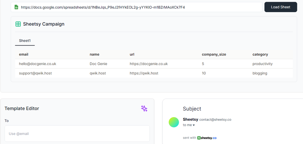 Sheetsy Screenshot 1