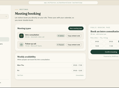 Meeting Booking Calendar