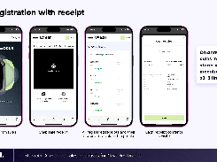 Sale registration journey with receipts