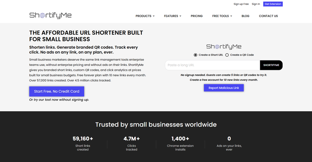 URL Shortener & QR Code Generator for Small Business