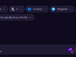ShortSync interface showing available social-platform connection buttons and a running repurposing workflow named “Old posts on a schedule.”