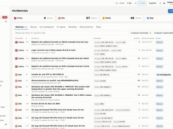Incident management with severity, MITRE ATT&CK technique and affected entities