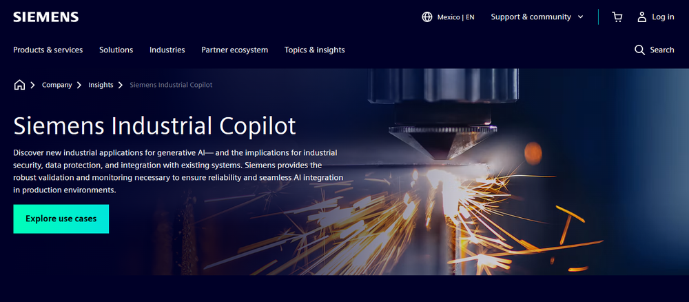 Siemens Industrial Copilot Screenshot 1