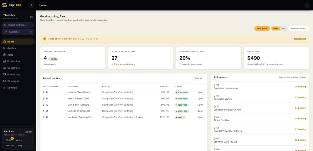 Dashboard
