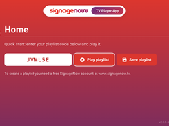 Start the playlist in our free TV Player App for Android and Fire TV devices