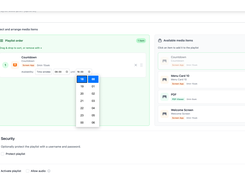 Create time schedules in SignageNow