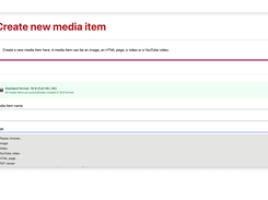 Embed images, videos, PDFs, websites or YouTube videos in SignageNow
