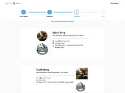 Choose a template of your liking from our gallery