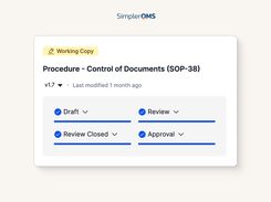 Automate reviews, approvals, and routing while linking related records to maintain traceability across all quality processes.