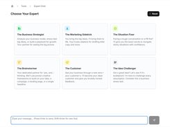 Expert Chat options