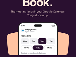 Book from your website. Connect to your website and let the simplyboost AI agent take care of the flow