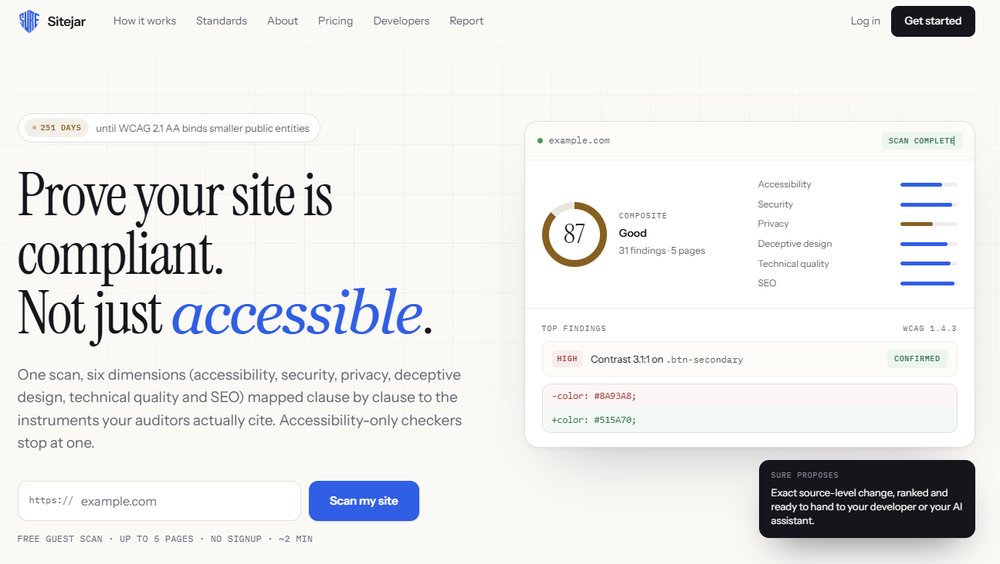 Sitejar Screenshot 1