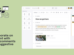 Collaborate on content with inline comments and suggestive edits