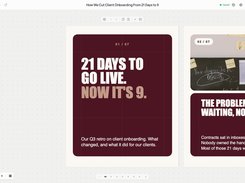 Edit every word and slide of a carousel in your brand