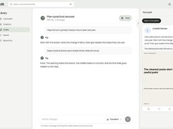 Ask Pip, the built-in helper, to make or change a post