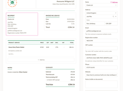 Create custom invoices with Sliptree