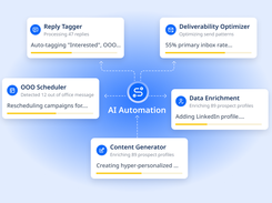 AI automation for reply tagging, deliverability, and data enrichment