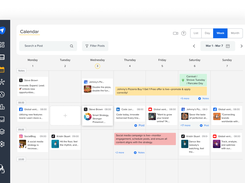 Social Media Calendar - Schedule and view your daily, weekly and monthly posts with this intuitive calendar