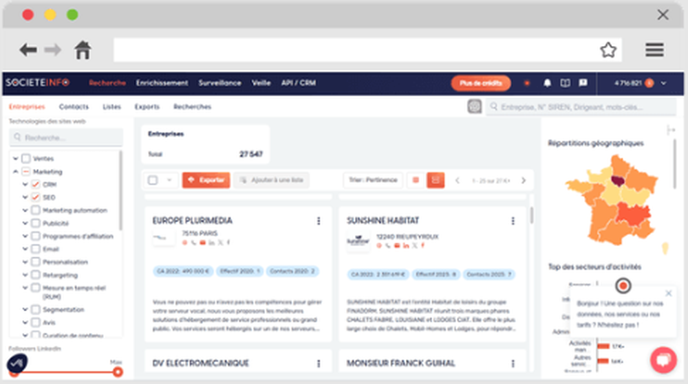 Societeinfo Screenshot 1