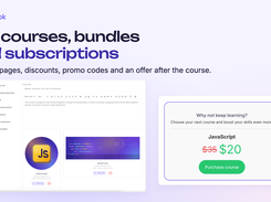 Sell courses, bundles and subscriptions