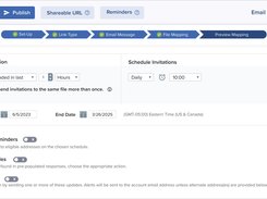 Once your project is created and ready, the Distribute interface lets you manage contact lists and email templates, publish, and more. Choose from multiple publication channels to expand your outreach while maintaining the integrity of your data.