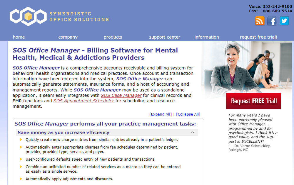 SOS Office Manager Screenshot 1