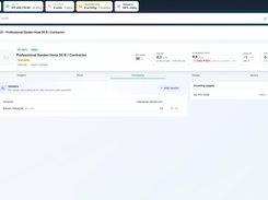 Spark Inventory purchasing tab for an inventory item, showing a vendor entry, minimum order quantity, and incoming supply purchase order.