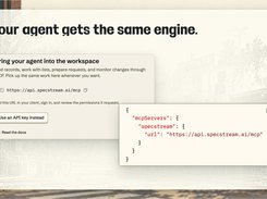 Your agent gets the same engine over MCP and the REST API.