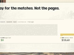 You pay for the matches, from 10¢ each. A search that finds nothing is free.