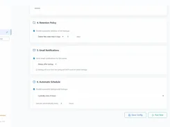 Managing the lifetime of old copies and setting up e-mail notifications.
