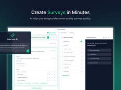 AI-powered builder helps you design professional-quality surveys with logic, branching, and translations.