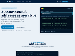 Address autocomplete live demo: standardized US address suggestions as the user types