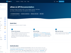 API documentation: quick start, API key auth, every endpoint with code samples