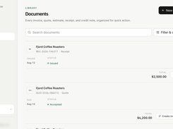 One library for invoices, quotes, estimates, receipts and credit notes