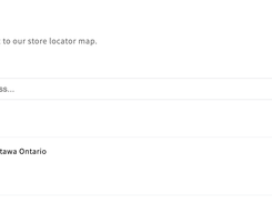 Submit Your Location page with a business search field and a submitted-location card with View on Map and Remove options.