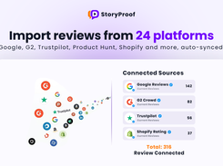 Import Google, G2 & Trustpilot Reviews – StoryProof