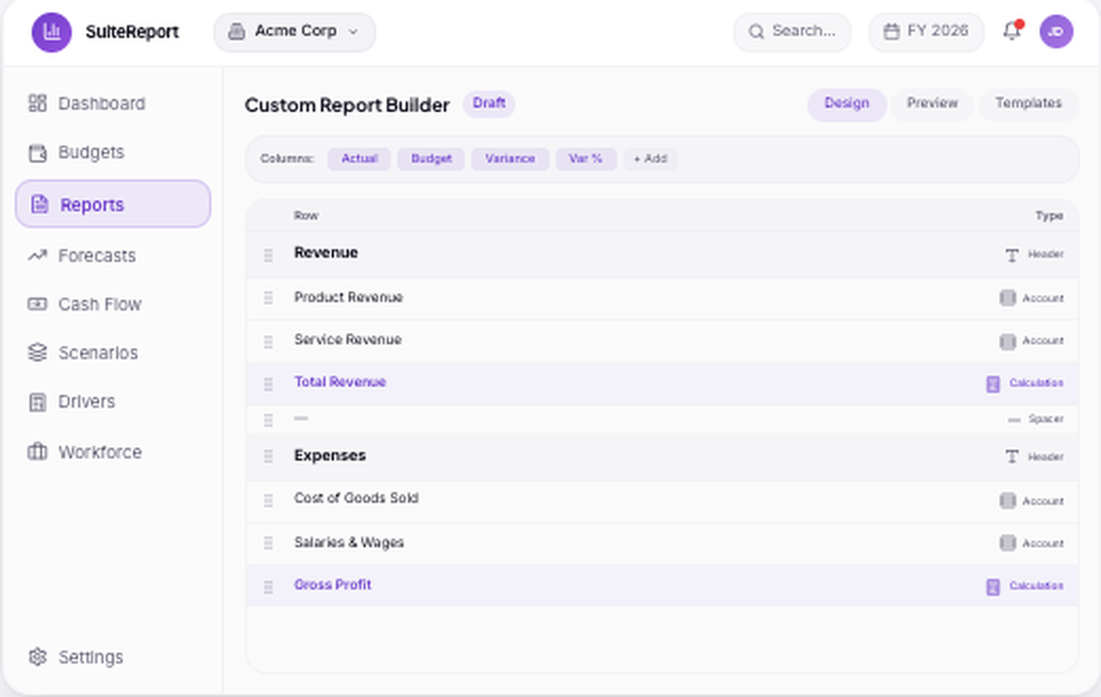 Custom Report Builder