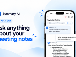 Get instant answers from your meeting notes and transcripts. Ask questions, find key action points, and uncover important insights from your conversation