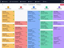 Appointment calendar with staff columns